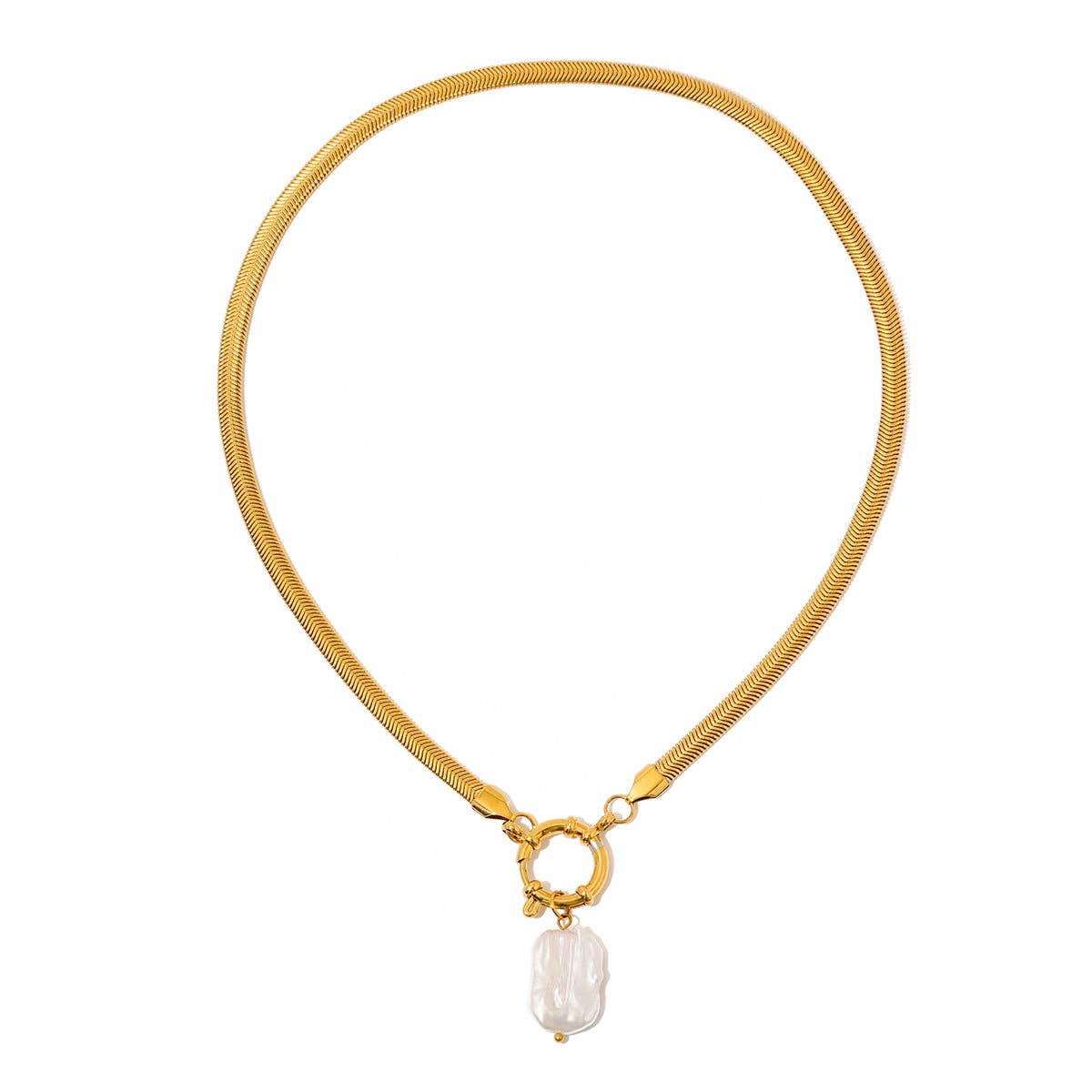 Pretty Simple Mother Of Pearl Necklace