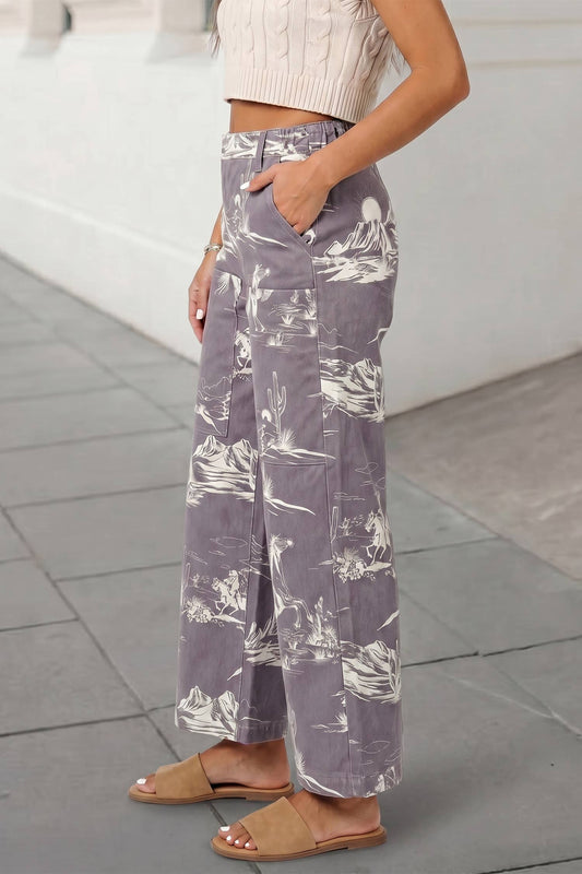 Aapparella Western Print Jeans