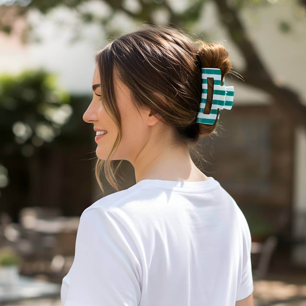 The Darling Effect Sicily Stripes Claw Clip