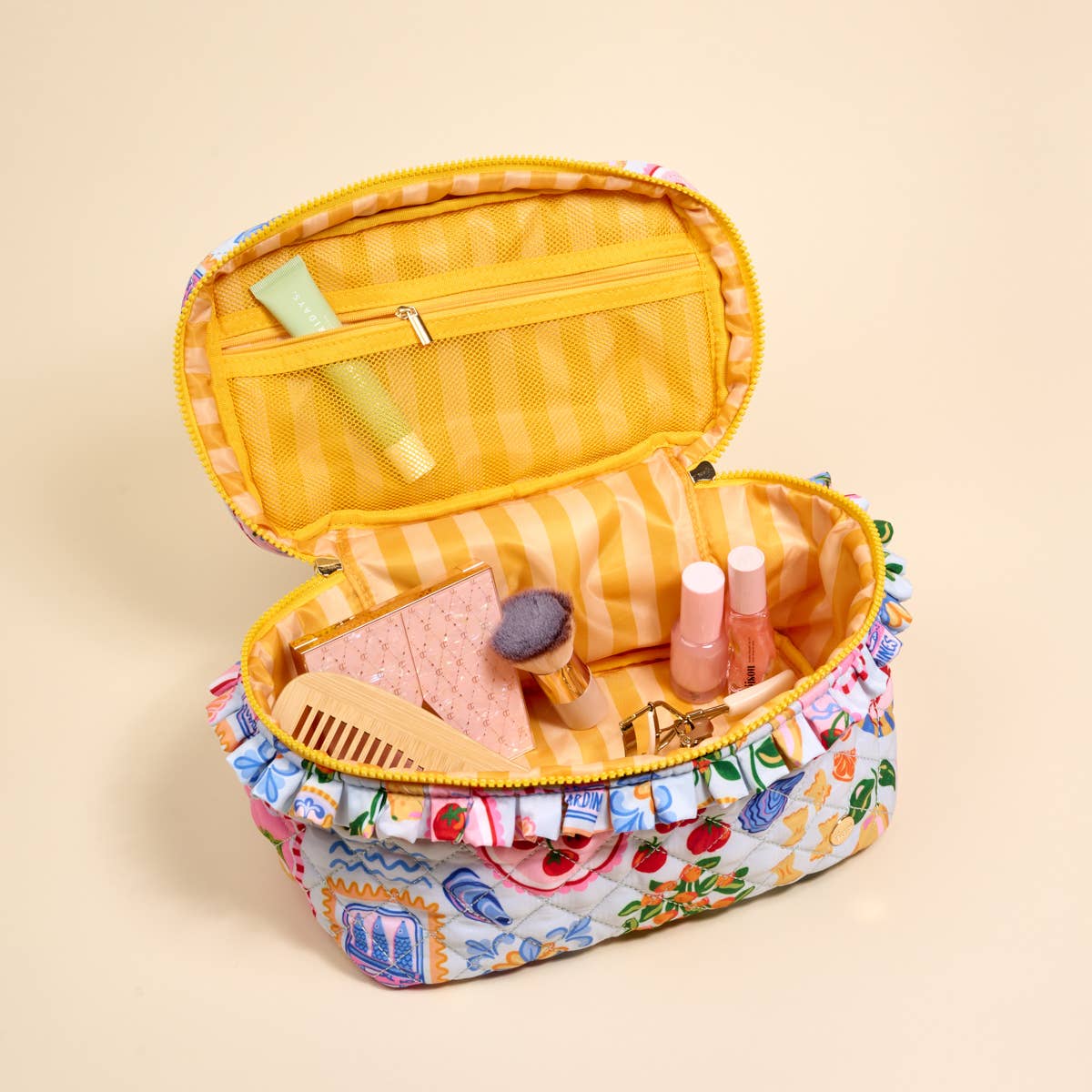 The Darling Effect Glam & Go Quilted Cosmetic Bag Ciao Bella
