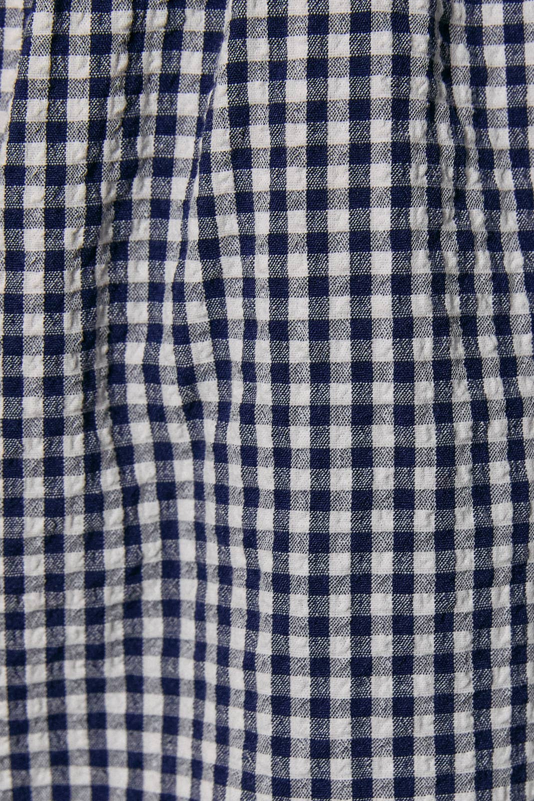Le Lis Navy Gingham Romper
