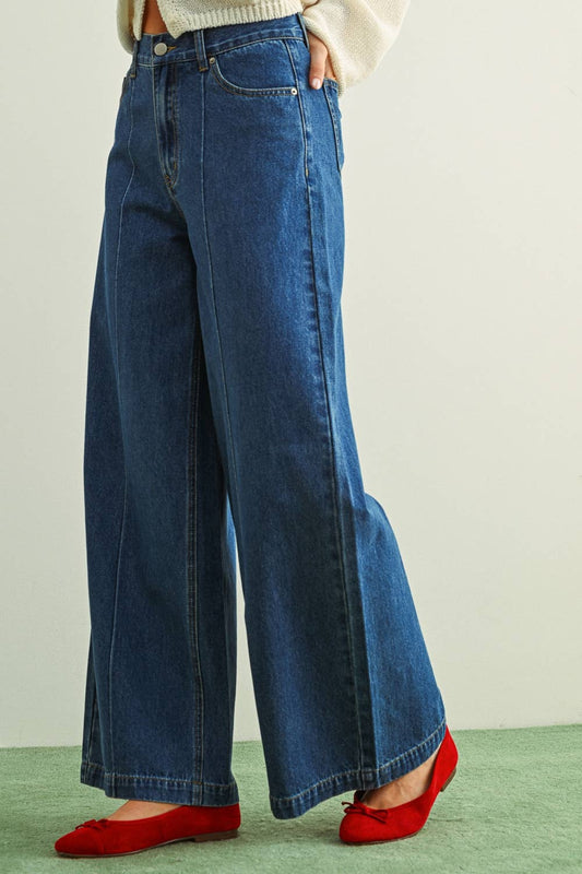 Miou Muse Wide Leg Denim Pants