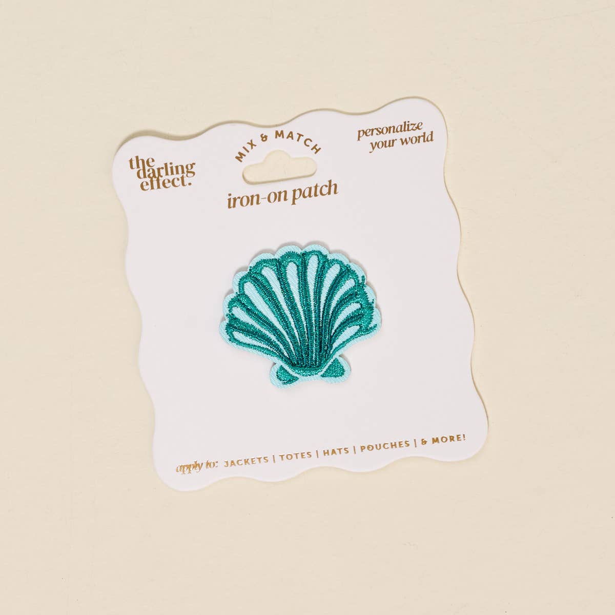 The Darling Effect Iron-on Seashell Patch