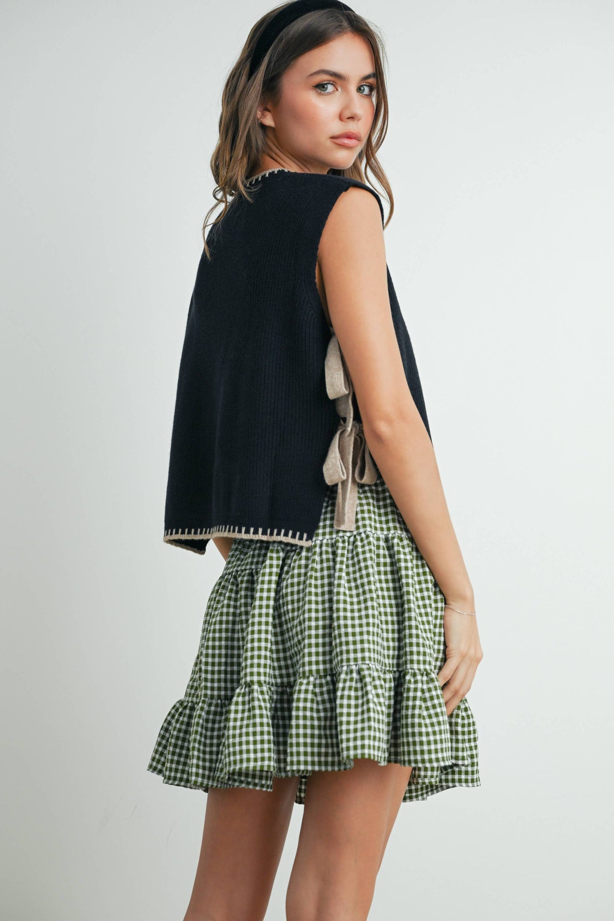 Buttermelon Mock Neck Sleeveless Sweater