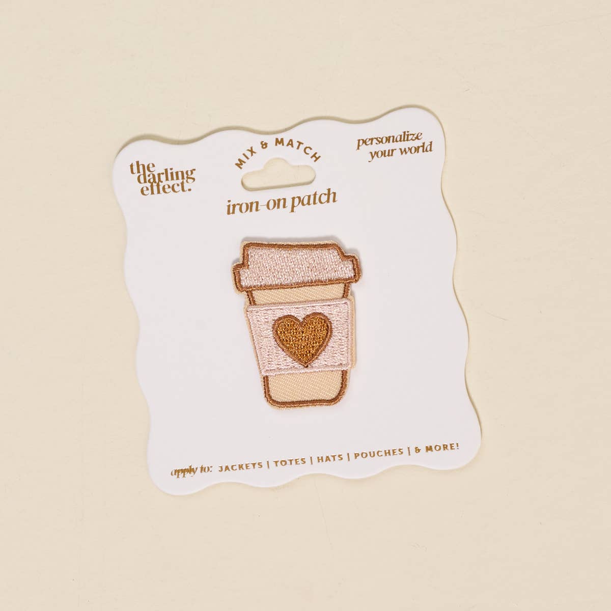 The Darling Effect Iron-on Coffee Cup Patch
