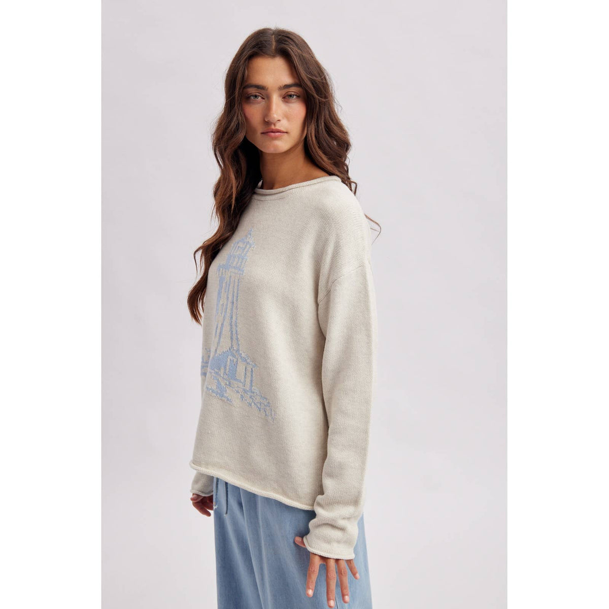 Wishlist Apparel Lighthouse Coastal Sweater