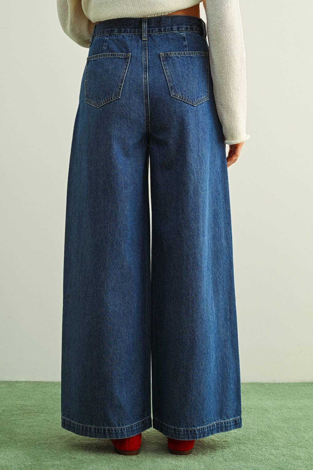 Miou Muse Wide Leg Denim Pants