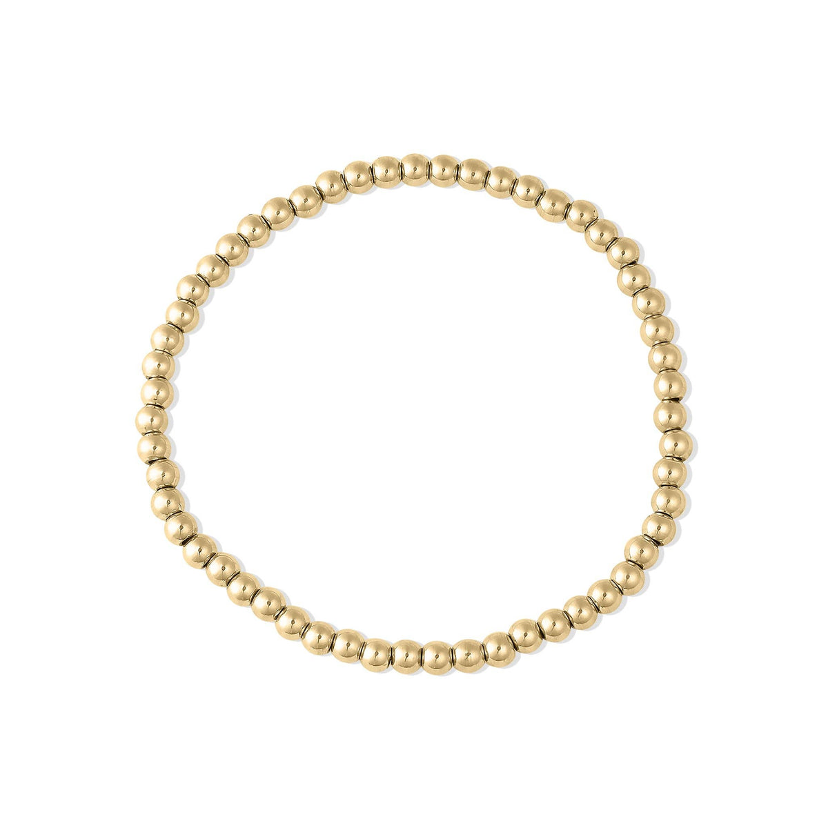 Gold Beaded Stretch Bracelet