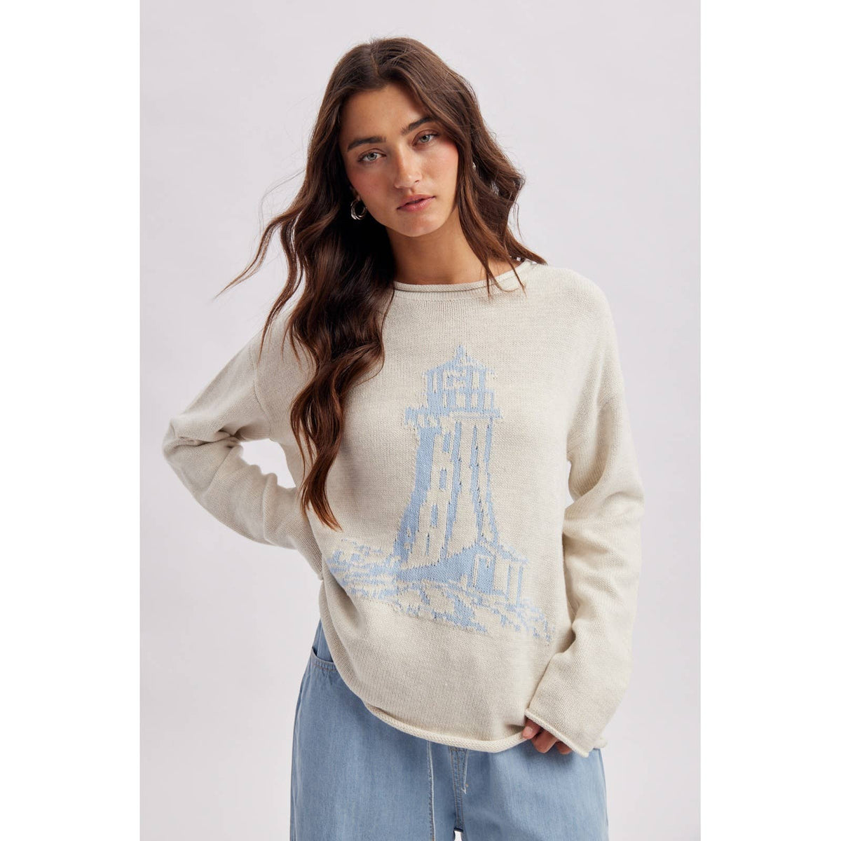 Wishlist Apparel Lighthouse Coastal Sweater