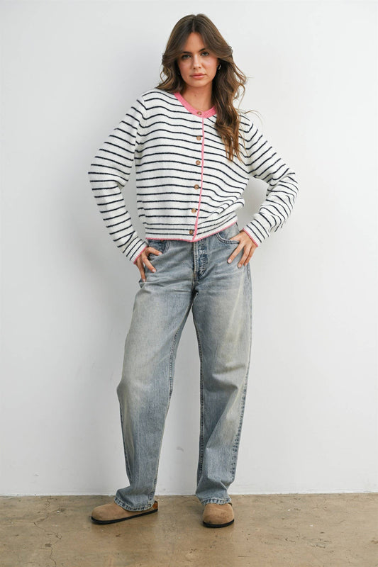Sailor Stripe Cardigan