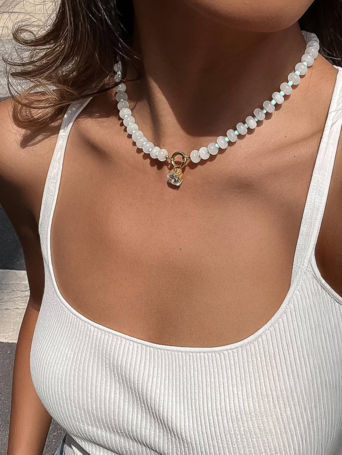 Flânerie Beaded Charm Necklace