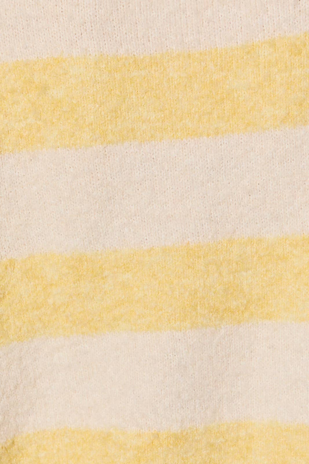 Yellow Striped High Neck Cardigan